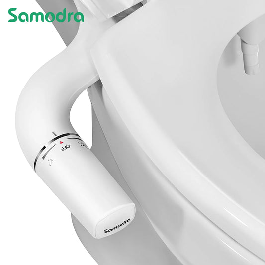 Ultra-Slim Toilet Seat Attachment Dual Nozzle Bidet Adjustable Water Pressure